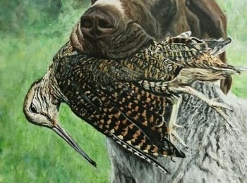 LU Lika - Nikica Jelić, Hunter, akril na platnu 40x60 cm