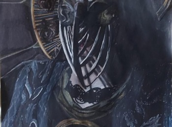 LU Lika The fifth lord, a4 pastelna olovka na papiru