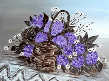 LU Lika Cvijeće u ko&scaron;ari, 50x70