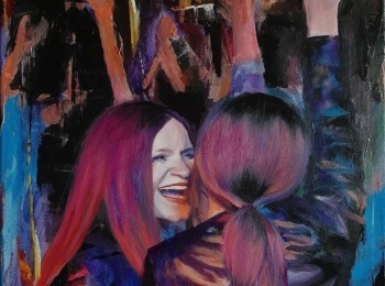 LU Lika Night out, akril na platnu, 40x50cm (2019)
