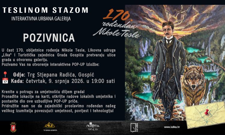POP-UP izložba “Teslinom stazom - Interaktivna urbana galerija”
